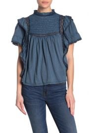 Le Femme Ruffled Babydoll Top by Free People at Nordstrom Rack