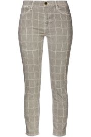 Le High Skinny checked cotton-blend twill skinny pants at The Outnet