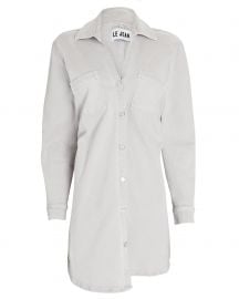 Le Jean Eliza Denim Mini Shirt Dress at Intermix