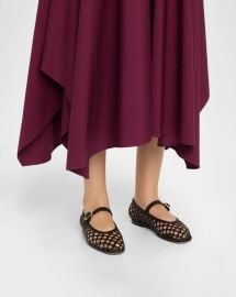 Le Monde Beryl Woven Mary Jane Ballerina Flats at Neiman Marcus