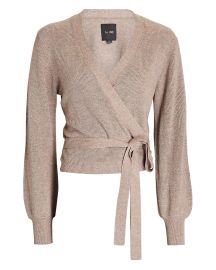 Le ORE Lodi Rib Knit Wrap Cardigan at Intermix