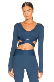 Le Ore Corso Crossover Long Sleeve Top at Revolve