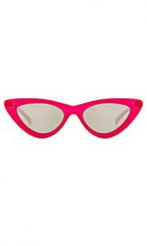 Le Specs x Adam Selman The Last Lolita in Opaque Red  amp  Silver Mirror from Revolve com at Revolve