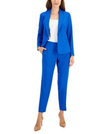 Le Suit Womens Crepe One-Button Pantsuit Regular Petite Sizes - Macys at Macys