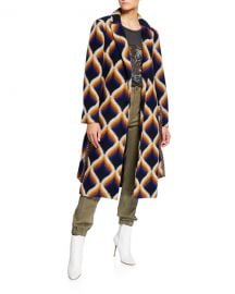 Le Superbe Amanbaugh Long Wrap Coat at Neiman Marcus