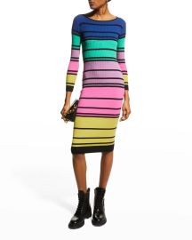 Le Superbe Chakra Multi Stripe Midi Dress at Neiman Marcus