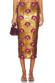 Le Superbe Desert Flower Liza Skirt In Joshua Tree Sequins at Revolve