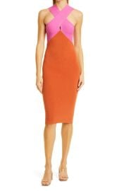 Le Superbe Dragon Fruit Tie Front Cutout Dress Size Small at Nordstrom