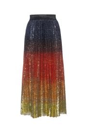 Le Superbe Flame Degrade Pleated Skirt at Le Superbe