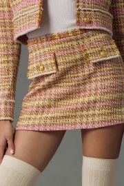 Le Superbe Ines Tweed Skirt at Anthropologie