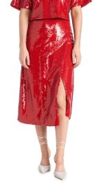 Le Superbe Jolie Skirt Lipstick Sequins Red 10 at Shopbop