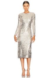 Le Superbe Studio 54 Kate Sequin Dress In Silver Oyster at Revolve