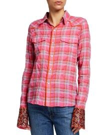 Le Superbe Super Stoned Cowboy Plaid Shirt at Neiman Marcus