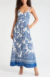 Leaf Print Sundress at Nordstrom