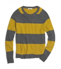 Leafstitch stripe sweater at Madewell