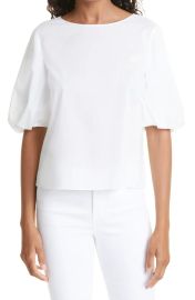 Leah Puff Sleeve Cotton Blouse at Nordstrom