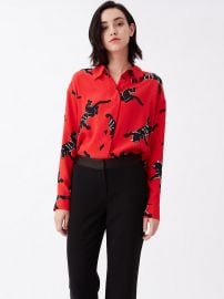 Leanna Silk Crepe De Chine Shirt at Diane von Furstenberg