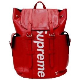 Leather Backpack by Louis Vuitton x Supreme Christopher at 1stdibs