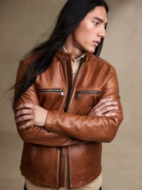 Leather Biker Jacket at Banana Republic