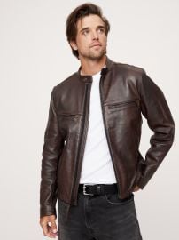 Leather Biker Jacket at Banana Republic