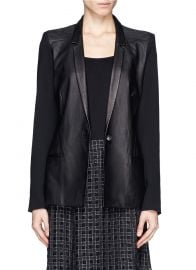 Leather Blazer by Helmut Lang at Lane Crawford