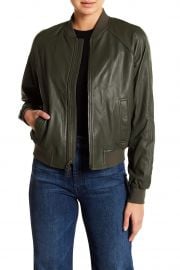 Leather Bomber Jacket at Nordstrom Rack