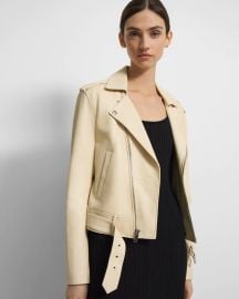 Leather Casual Moto Jacket at Theory