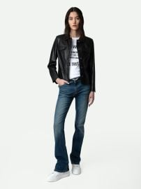 Leather Coat Liam jacket black women ZadigampVoltaire at Zadig & Voltaire