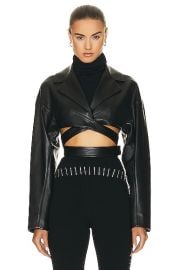 Leather Crossover Jacket at FWRD