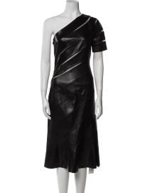 Leather Midi Length Dress w/ Tags at The Real Real