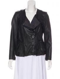 Leather Zip-Up Jacket by 3.1 Phillip Lim at The Real Real