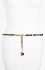 Leather and chain belt by Tory Burch at Nordstrom