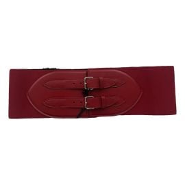 Leather belt Alaa Red size 70 cm in Leather - 42281811 at Vestiaire Collective