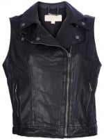 Leather biker vest by Michael Kors at Farfetch