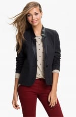 Leather collar blazer from Nordstrom at Nordstrom