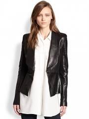 Leather combo blazer by Rebecca Minkoff at Saks Fifth Avenue