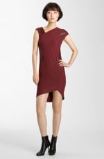 Leather detail dress by Helmut Lang at Nordstrom