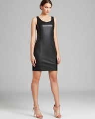 Leather dress by Calvin Klein at Bloomingdales