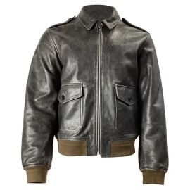 Leather jacket at Vestiaire Collective