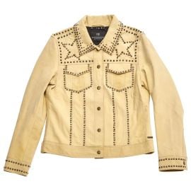 Leather jacket Scotch amp Soda Beige size 1 0-5 in Leather - 2930366 at Vestiaire Collective