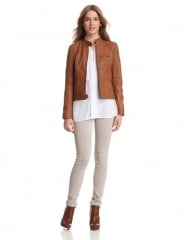 Leather moto jacket by Kenneth Cole at Amazon