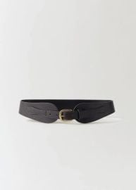 Leather obi belt - Women MANGO USA at Mango