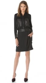 Leather pocket dress by Helmut Lang at Shopbop