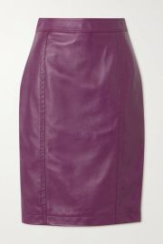 Leather skirt at Net a Porter