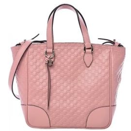 Leather tote Gucci Pink in Leather - 28066271 at Vestiaire Collective