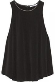 Leather trimmed tank at Net A Porter