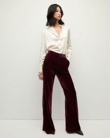 Lebone Pant in Wine at Veronica Beard