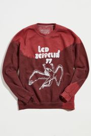 Led Zeppelin 77 Vintage Wash Crew Neck Sweatshirt at Urban Outfitters