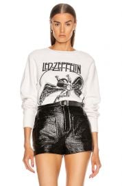 Led Zeppelin Faded Crew Fleece Sweatshirt by Madeworn at Forward