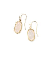 Lee Gold Drop Earrings in Iridescent Drusy at Kendra Scott